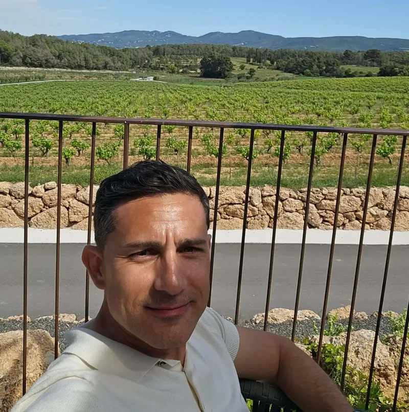 Pedro, founder of EVE BCN, in the Penedès vineyards